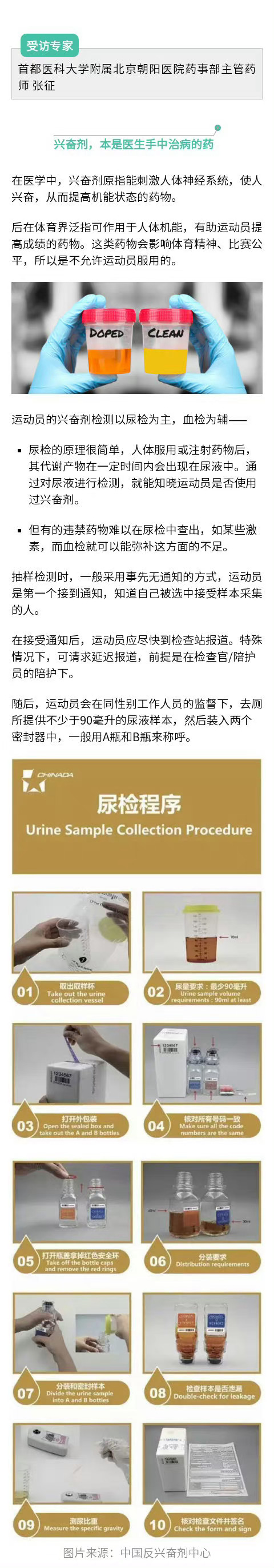 积极配合开展调查对兴奋剂零容忍